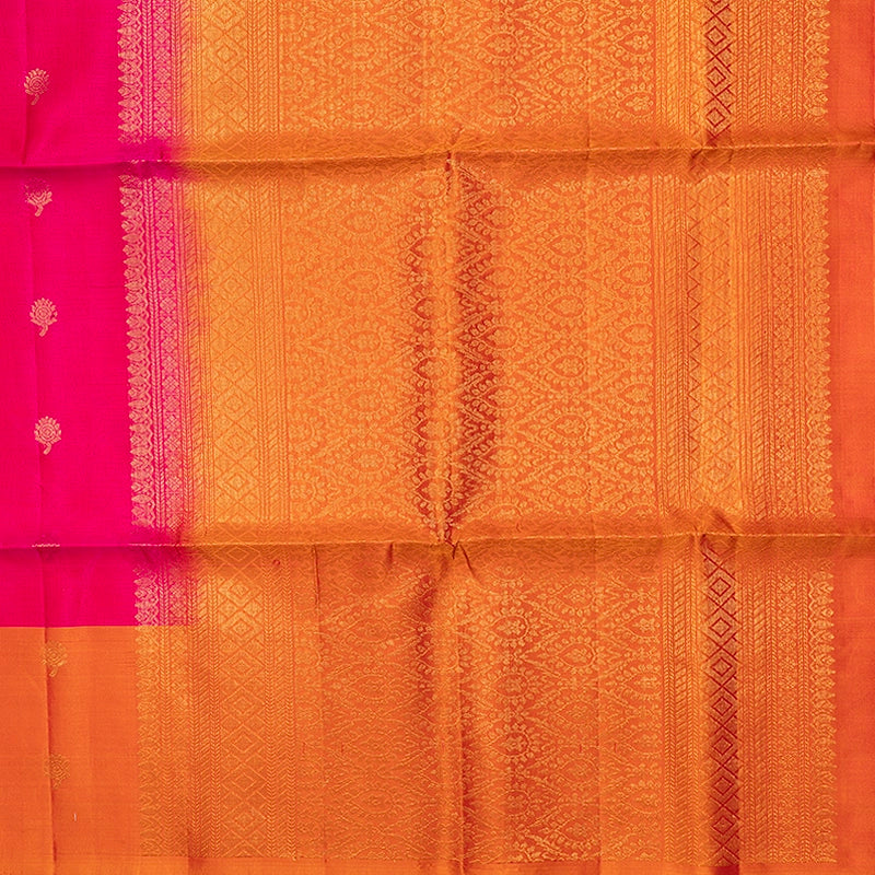 Hayagrivas Rani Pink Handloom Soft Silk Saree KBF535G2-12