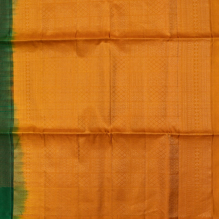 Hayagrivas Dark Green Handloom Soft Silk Saree KBF535G3-2