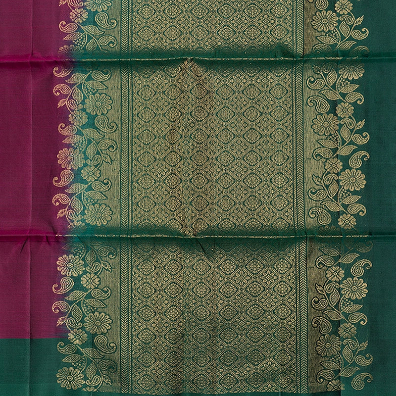 Hayagrivas Vadamalli Purple Handloom Soft Silk Saree KBF535G7-3