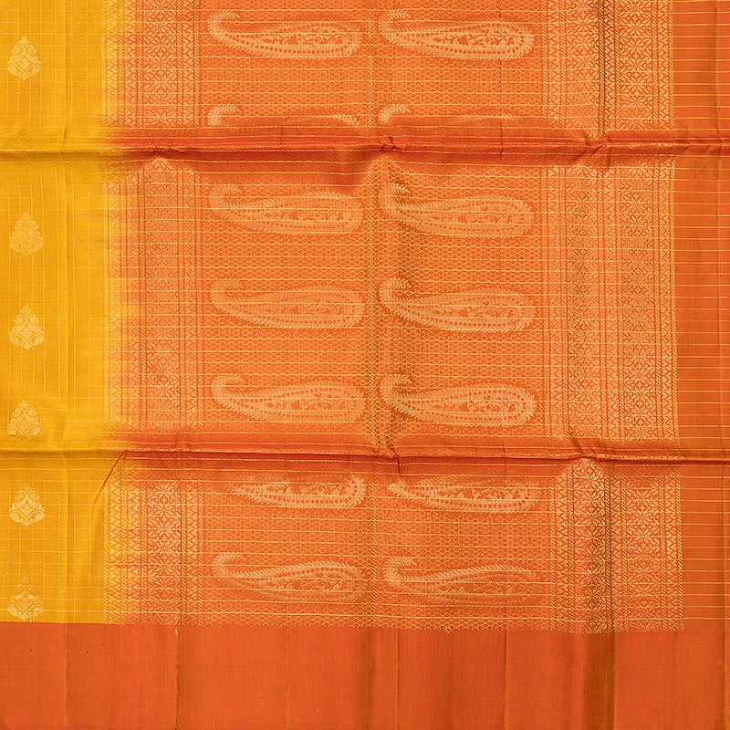 Hayagrivas Mustard Yellow Handloom Soft Silk Saree KBF547G1-25