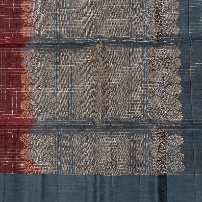 Hayagrivas Coffee Brown Handloom Soft Silk Saree KBF547G1-34