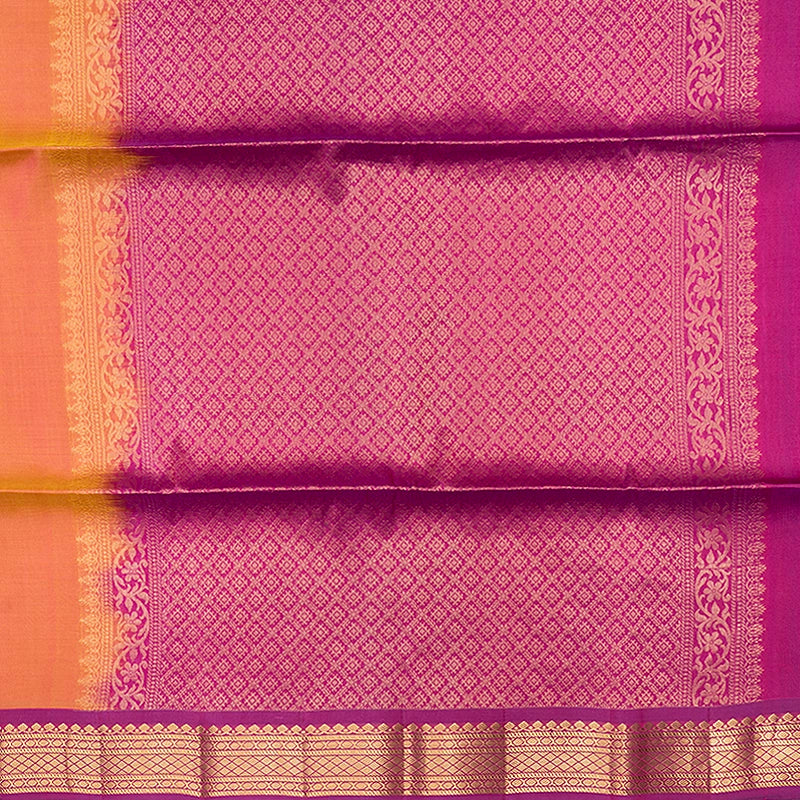 Hayagrivas Sunset Orange Handloom Soft Silk Saree KBF555G1-25
