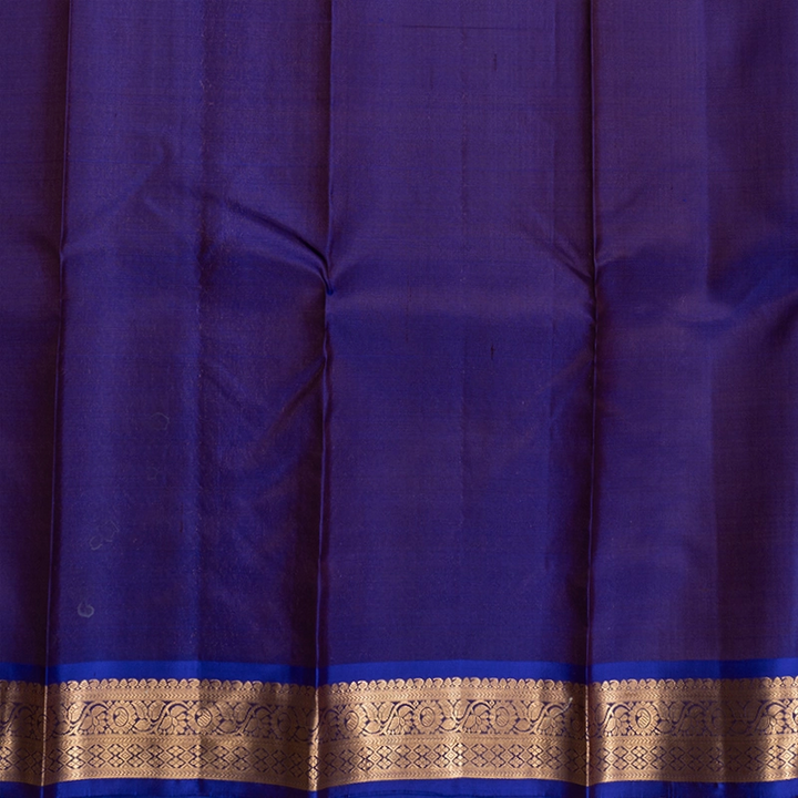 Hayagrivas Handloom Brownish-Purple Kanjivaram Silk Saree with Purple Border KBF703G5-7