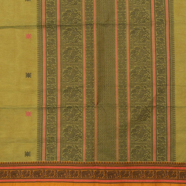 Hayagrivas Pista Green Handloom Kanchi Cotton Saree SSCBF132H29-2