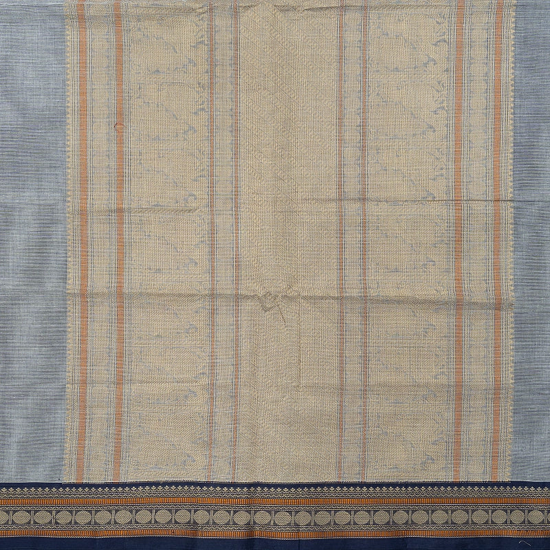 Hayagrivas Grey Handloom Kanchi Cotton Saree SSCBF132H29-3