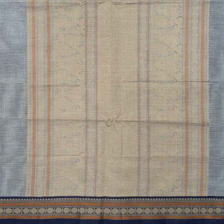 Hayagrivas Grey Handloom Kanchi Cotton Saree SSCBF132H29-3