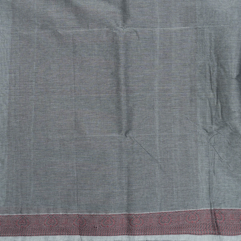 Hayagrivas Grey Handloom Kanchi Cotton Saree SSCBF132H3-1
