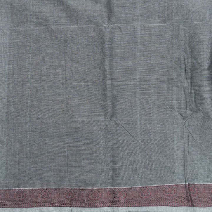 Hayagrivas Grey Handloom Kanchi Cotton Saree SSCBF132H3-1