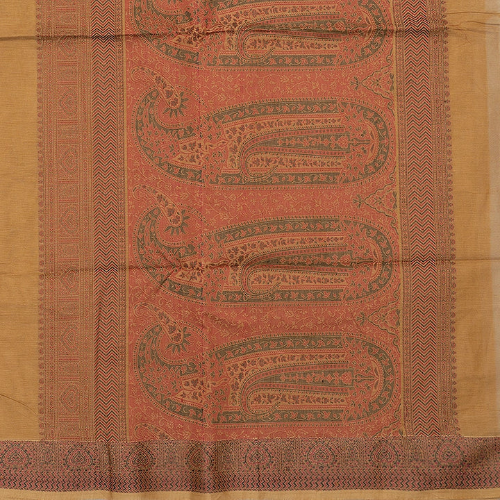 Hayagrivas Khaki Brown Handloom Kanchi Cotton Saree SSCBF132H3-2