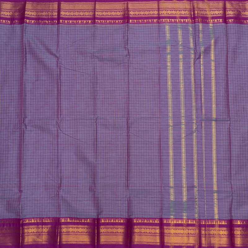 Hayagrivas Lilac Handloom Chettinad Cotton Saree SSCBF134H2-12