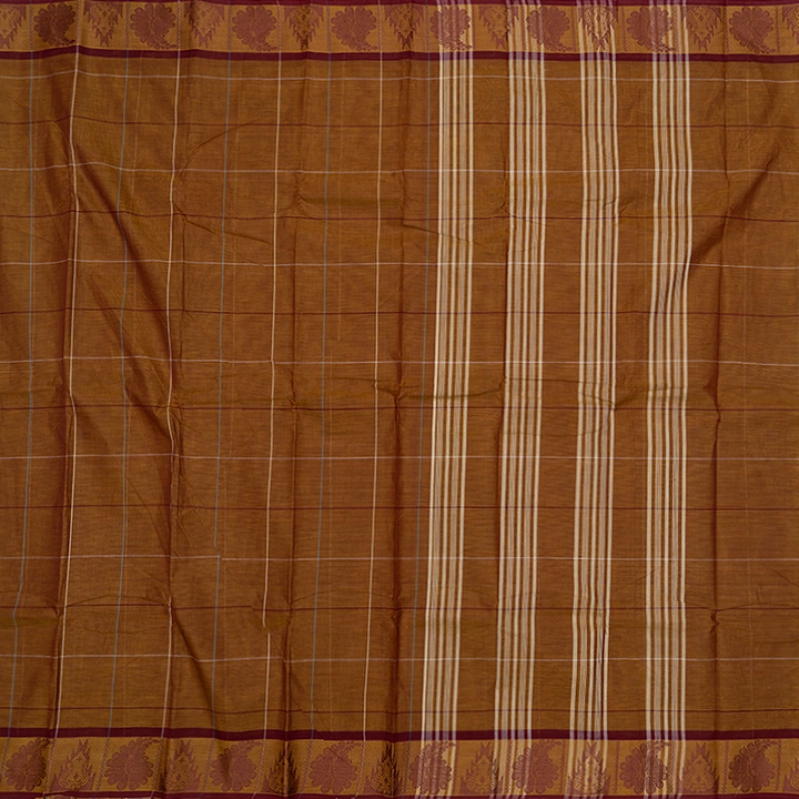 Hayagrivas Honey Mustard Handloom Chettinad Cotton Saree SSCBF134H2-14