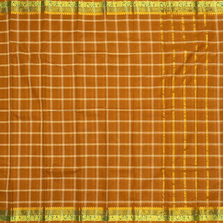 Hayagrivas Deep Mustard Handloom Chettinad Cotton Saree SSCBF134H2-15