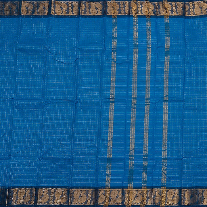 Hayagrivas Sky Blue Handloom Chettinad Cotton Saree SSCBF134H2-21