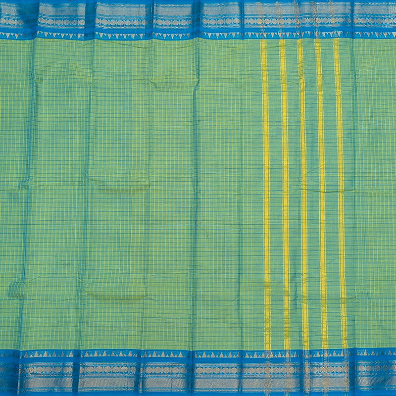 Hayagrivas Pista Green Handloom Chettinad Cotton Saree SSCBF134H2-36