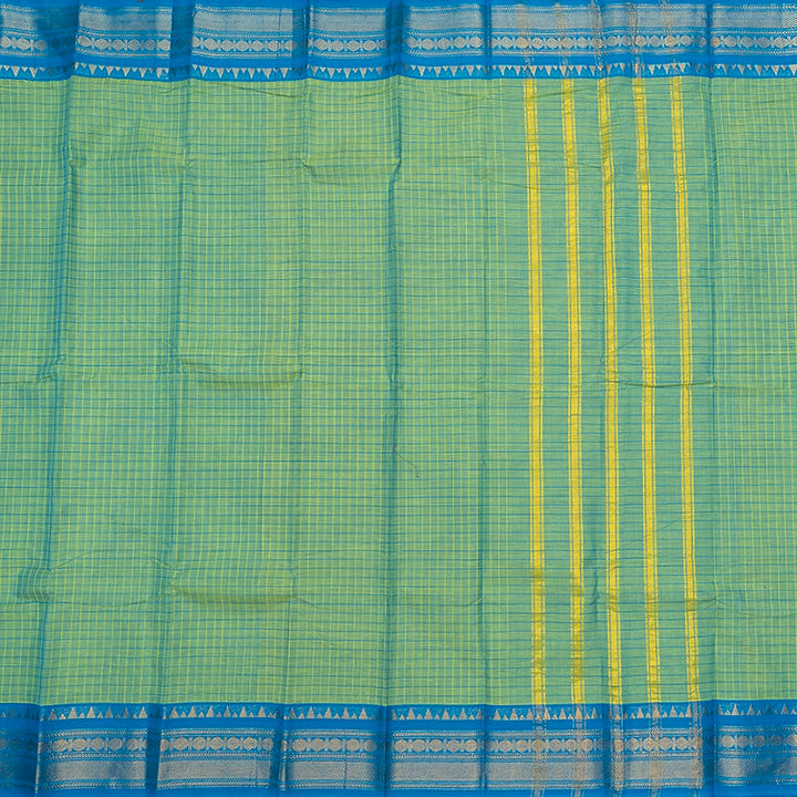 Hayagrivas Pista Green Handloom Chettinad Cotton Saree SSCBF134H2-36