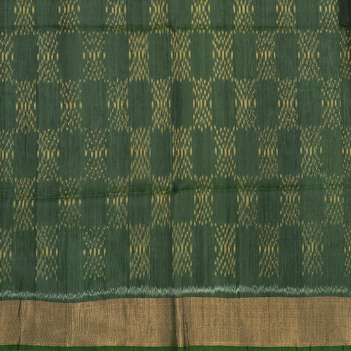 Hayagrivas Red Ikkat Kora Silk Cotton Saree SSCBF155H2-3