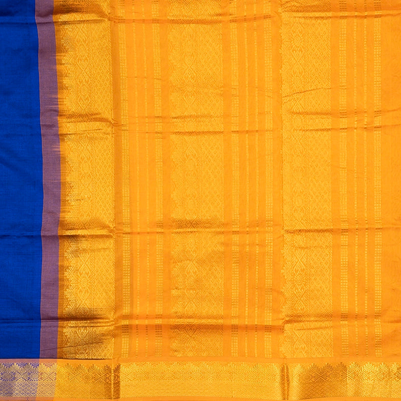 Hayagrivas Royal Blue Semi Silk Cotton Saree SSCBF164I1-12