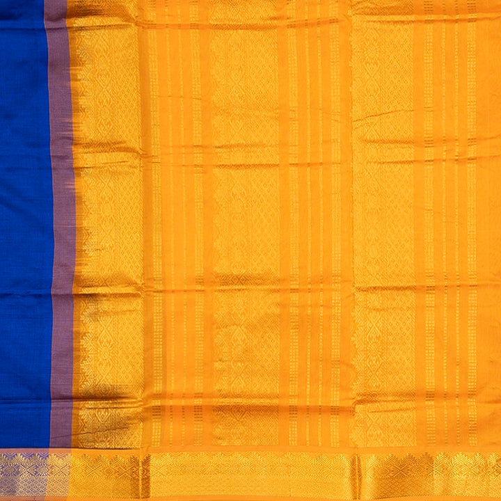 Hayagrivas Royal Blue Semi Silk Cotton Saree SSCBF164I1-12