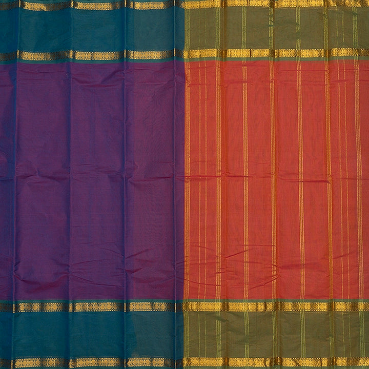 Hayagrivas Purple Handloom Chettinad Cotton Saree SSCBF167I1-12