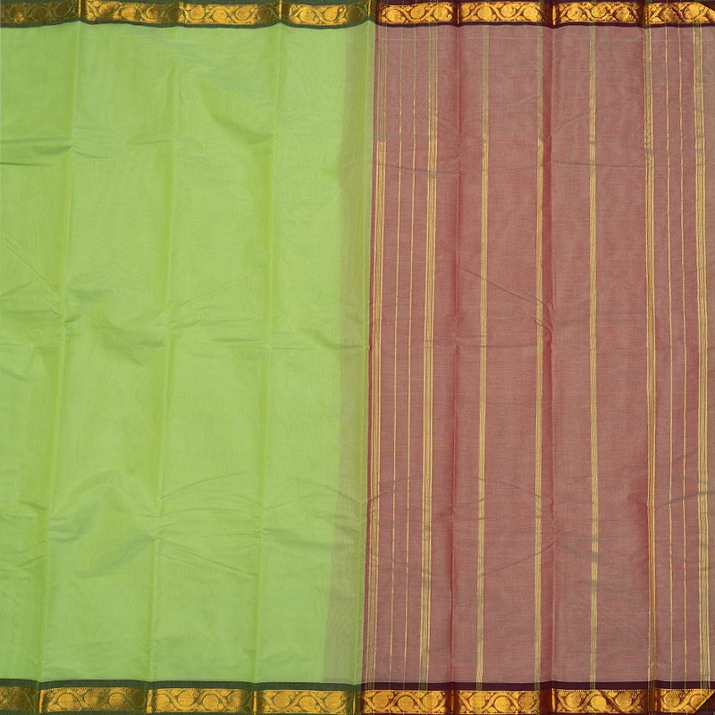 Hayagrivas Pista Green Handloom Chettinad Cotton Saree SSCBF167I1-19