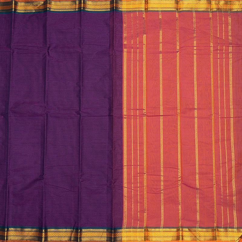 Hayagrivas Purple Handloom Chettinad Cotton Saree SSCBF167I1-20