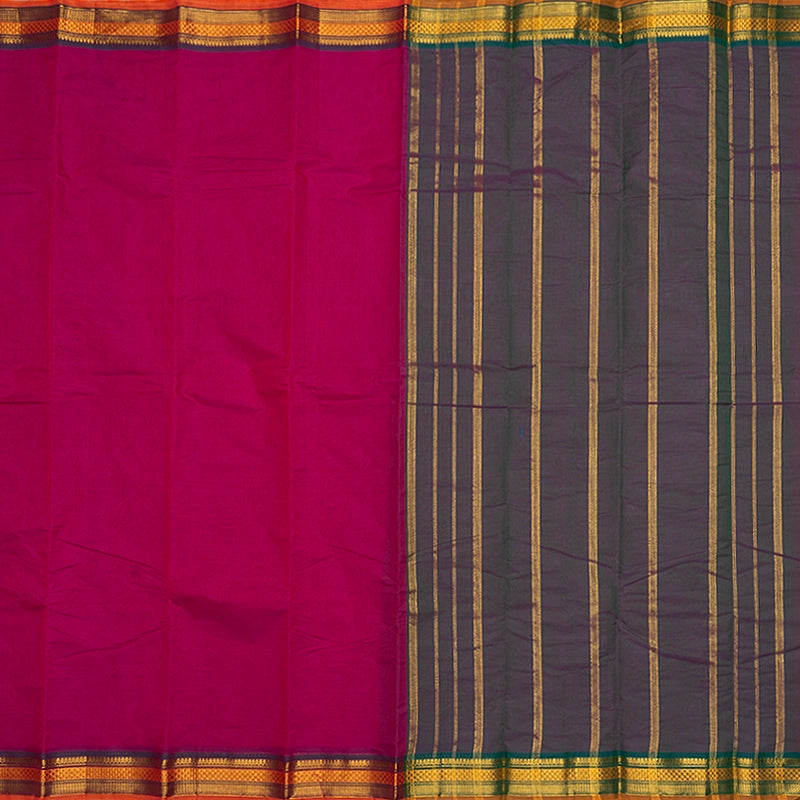 Hayagrivas Pink Handloom Chettinad Cotton Saree SSCBF167I1-9