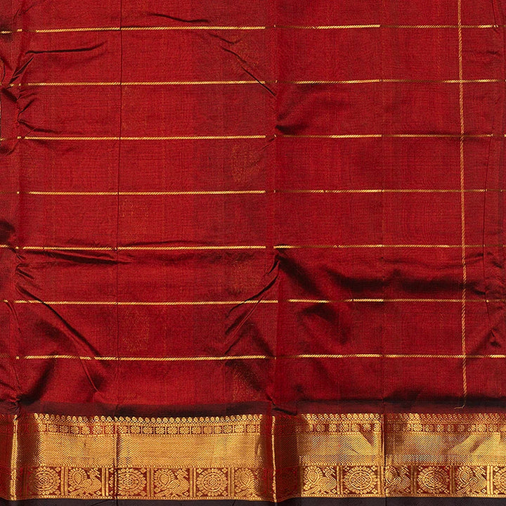 Hayagrivas Araku Maroon Pure Ten Yards Silk Cotton Saree SSCBF174I6-6