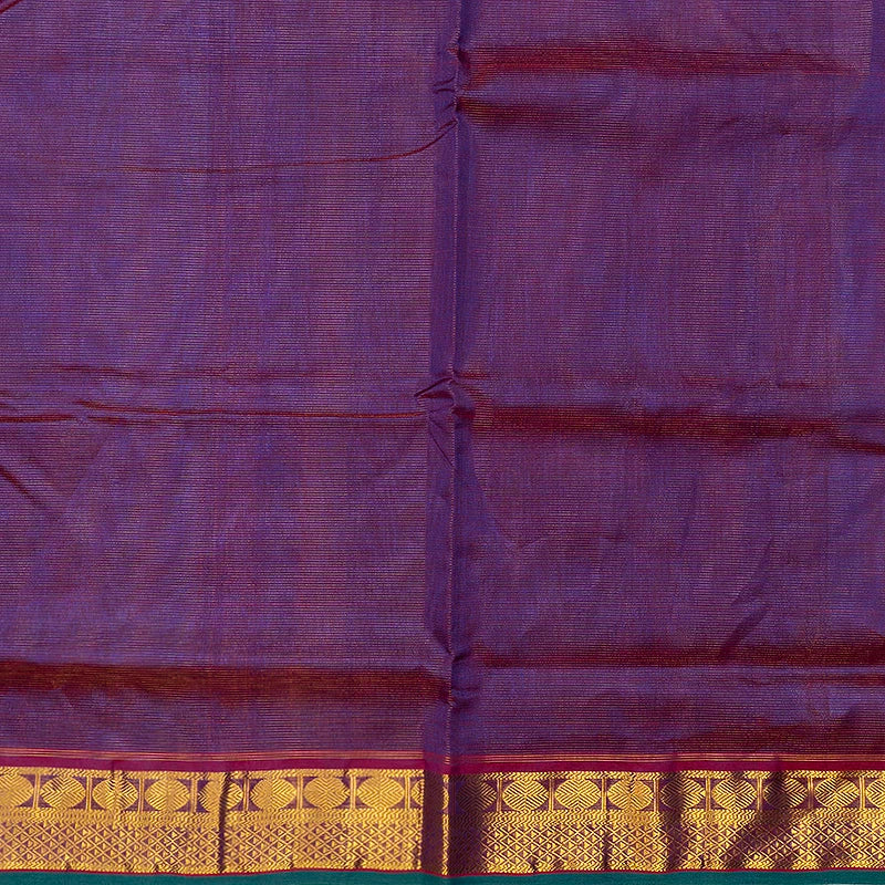 Hayagrivas Purple Pure Ten Yards Silk Cotton Saree SSCBF174I8-6