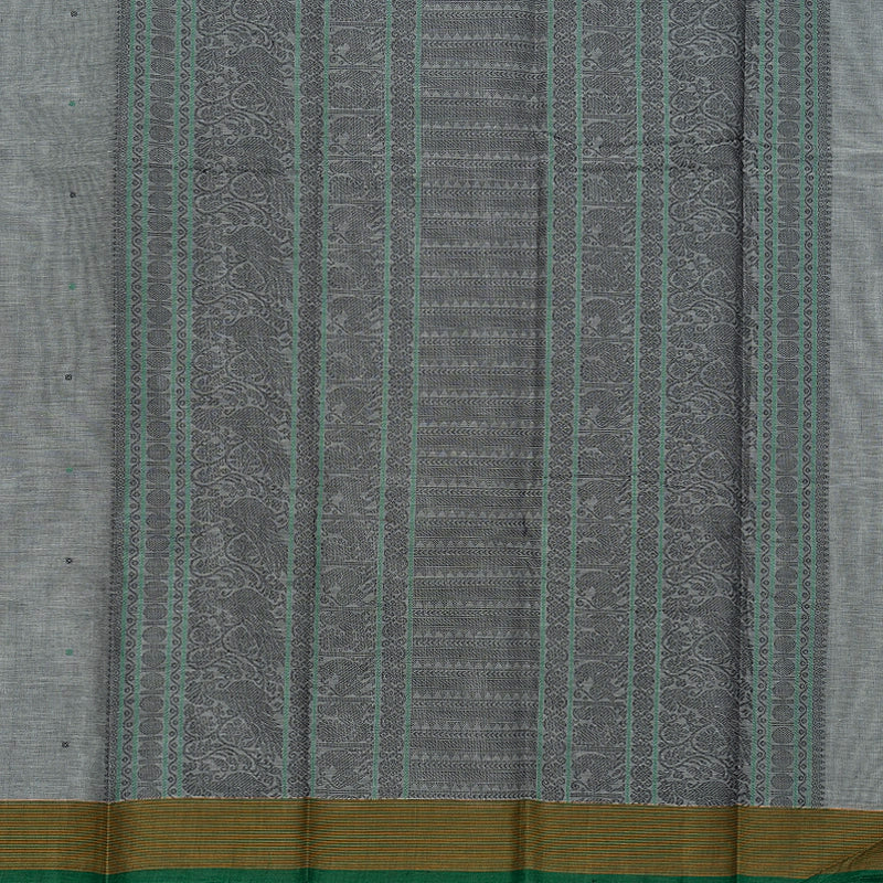 Hayagrivas Grey Handloom Kanchi Cotton Saree SSCBF177I1-4
