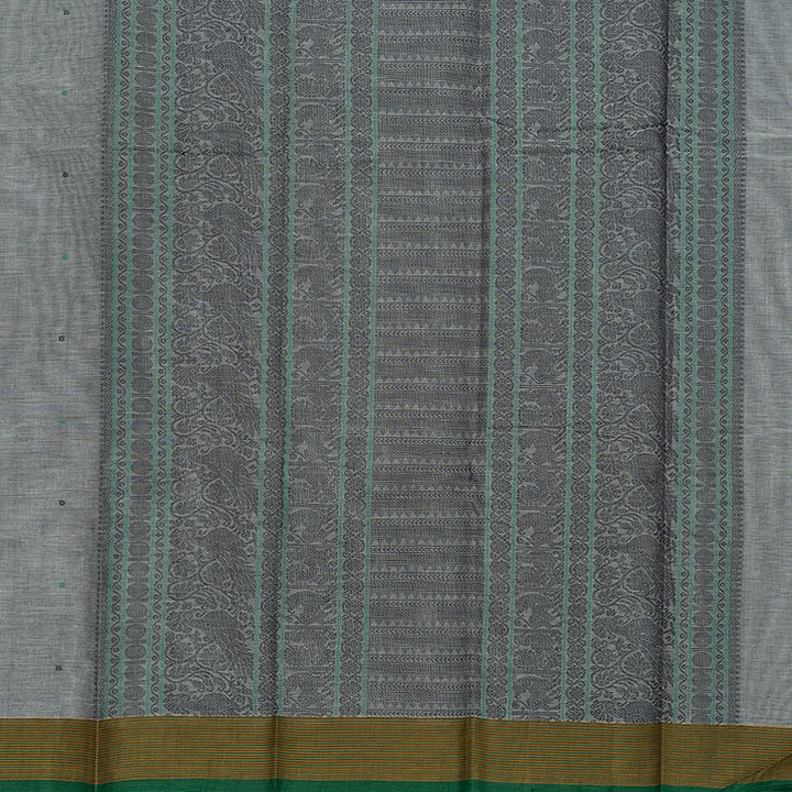 Hayagrivas Grey Handloom Kanchi Cotton Saree SSCBF177I1-4