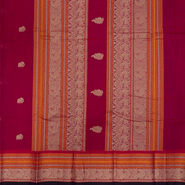 Hayagrivas Pink Handloom Kanchi Cotton Saree SSCBF177I5-10