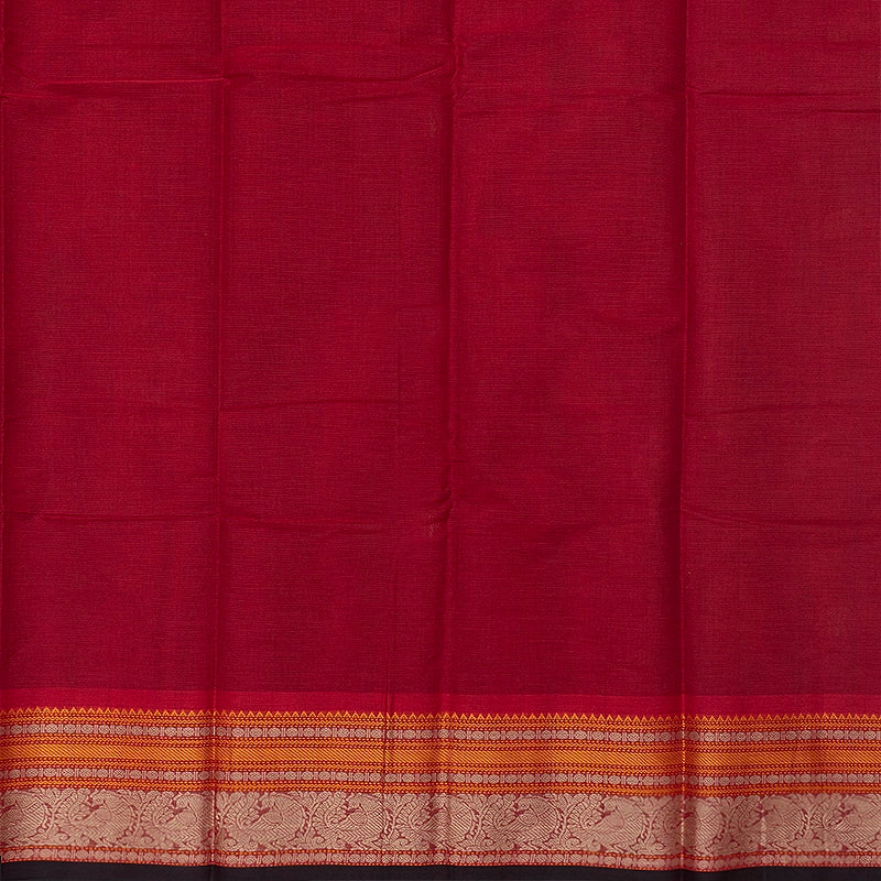 Hayagrivas Reddish-Pink Handloom Kanchi Cotton Saree SSCBF177I5-8