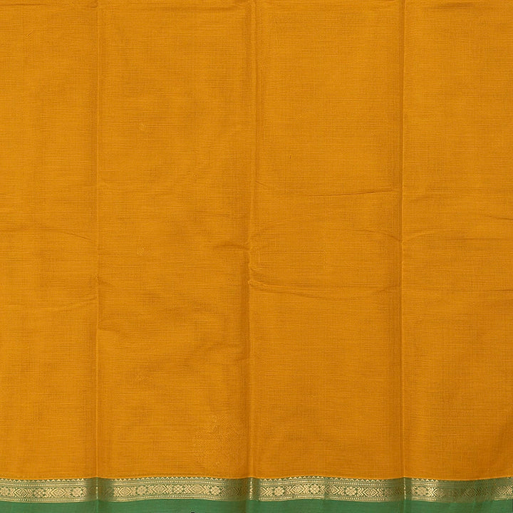 Hayagrivas Turmeric Yellow Handloom Kanchi Cotton Saree SSCBF177I6-1