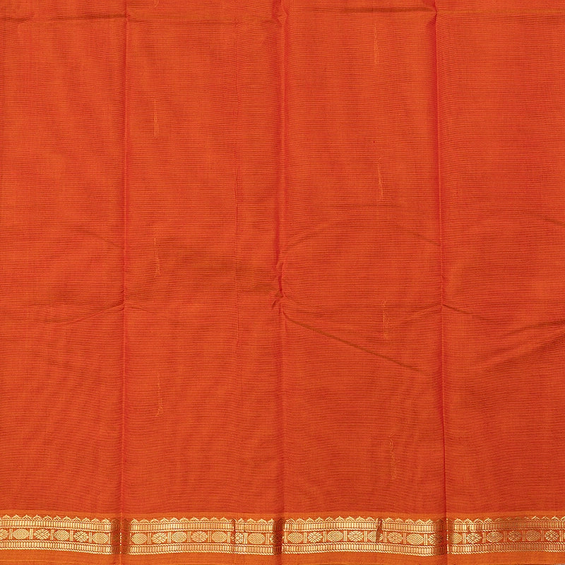 Hayagrivas Orange Handloom Kanchi Cotton Saree SSCBF177I6-9