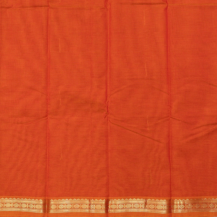 Hayagrivas Orange Handloom Kanchi Cotton Saree SSCBF177I6-9