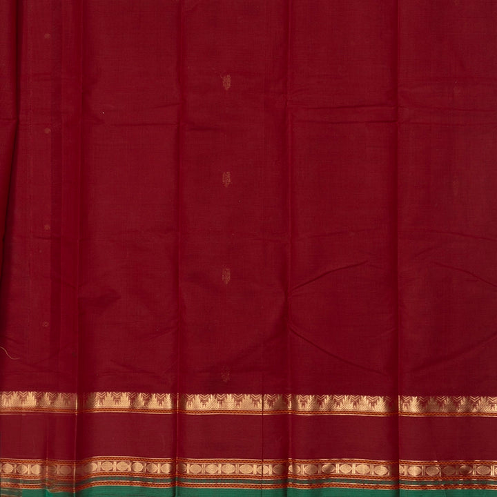 Hayagrivas Maroon Handloom Kanchi Cotton Saree SSCBF177I7-7