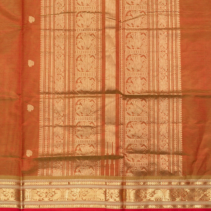 Hayagrivas Sampanga Green Kanchi Silk Cotton Saree SSCBF179I5-14