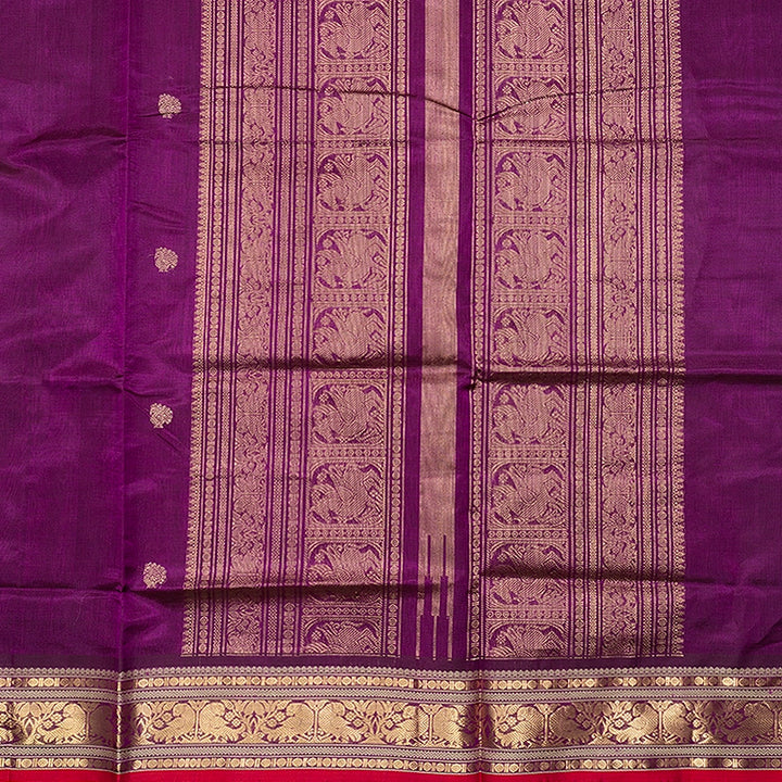 Hayagrivas Purple Kanchi Silk Cotton Saree SSCBF179I5-15