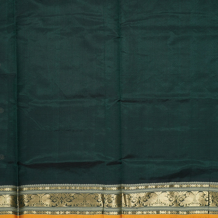 Hayagrivas Bottle Green Kanchi Silk Cotton Saree SSCBF179I5-39