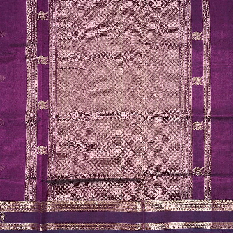 Hayagrivas Purple Kanchi Silk Cotton Saree SSCBF179I7-2