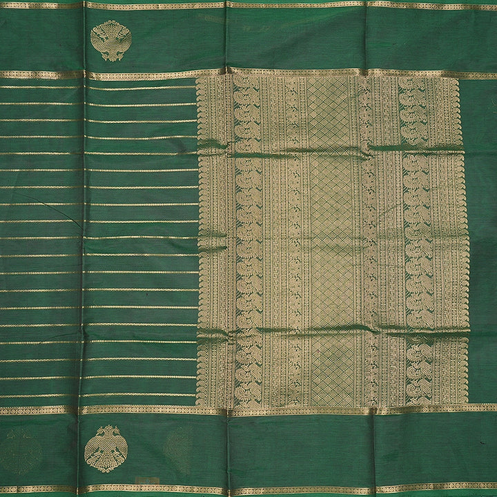 Hayagrivas Leaf Green Kanchi Silk Cotton Saree SSCBF179I9-27