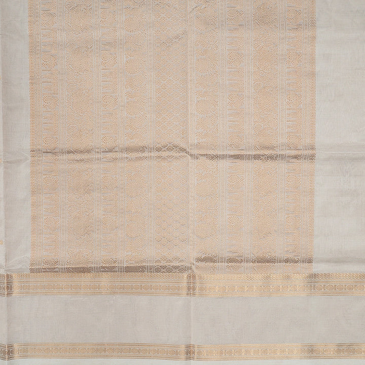 Hayagrivas Half-White Kanchi Silk Cotton Saree SSCBF179I9-29