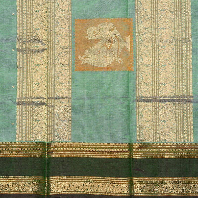 Hayagrivas Pastel Green Kanchi Silk Cotton Saree SSCBF179I9-8
