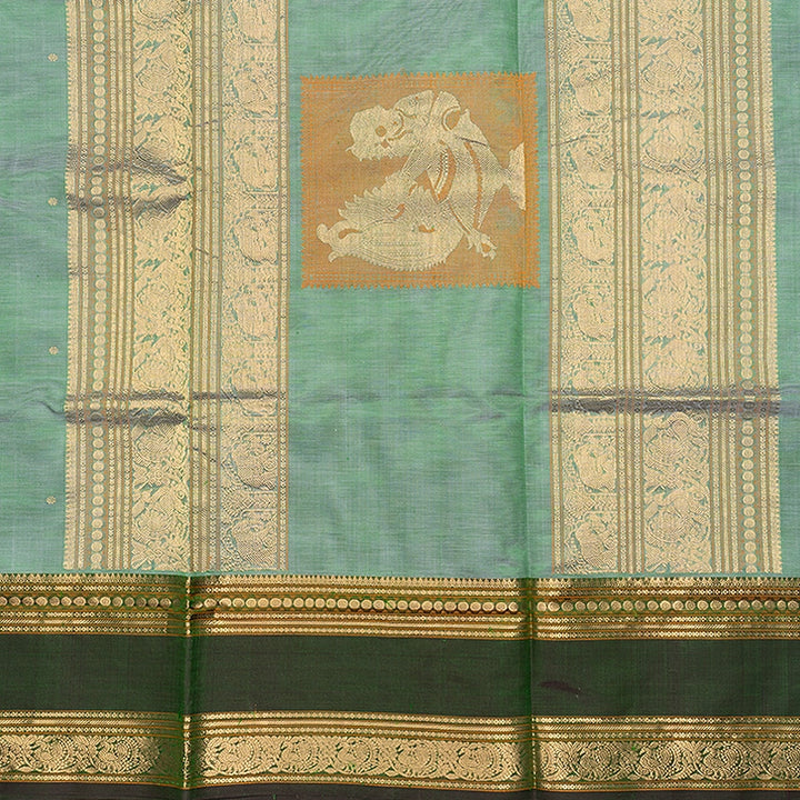 Hayagrivas Pastel Green Kanchi Silk Cotton Saree SSCBF179I9-8