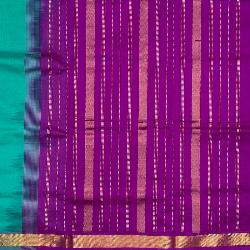 Hayagrivas Sea Green Semi Silk Cotton Saree SSCBF180I1-9