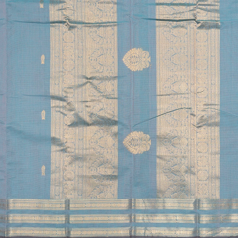 Hayagrivas Powder Blue Handloom Kanchi Cotton Saree SSCBF66E4-20