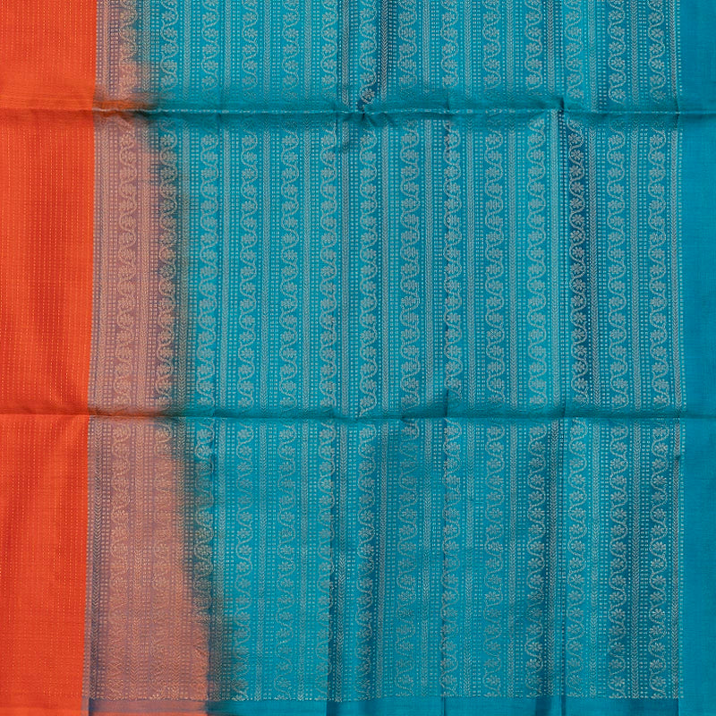 Hayagrivas Fanta Orange Handloom Soft Silk Saree SSKBF149H7-1