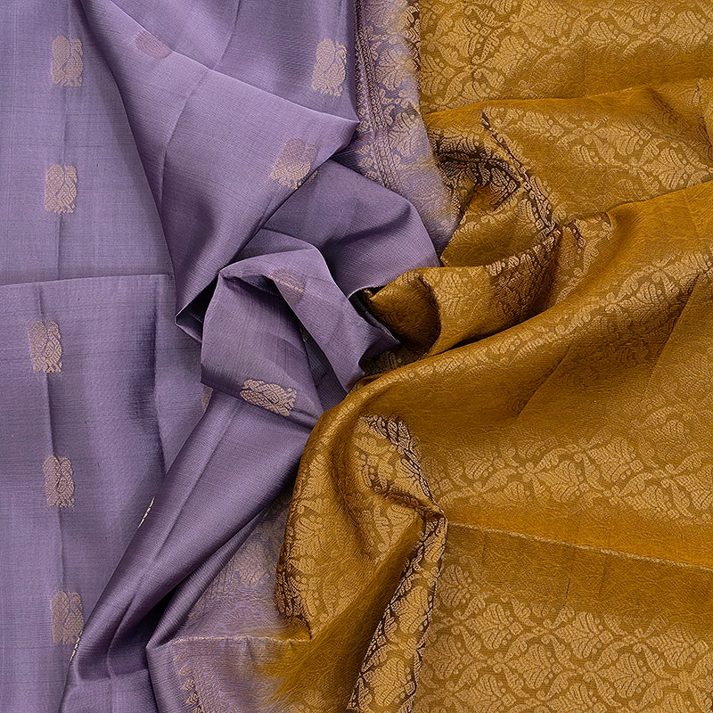 Hayagrivas Lilac Handloom Soft Silk Saree KBF532G4-7