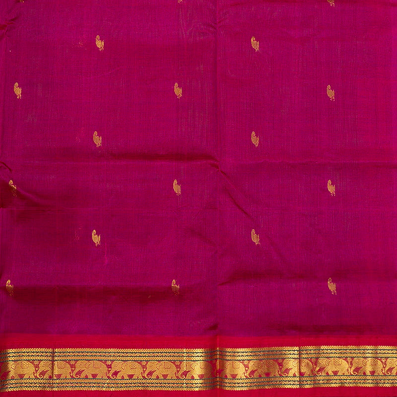 Hayagrivas Bottle Green Pure Silk Cotton Saree SSCBF16D1-4