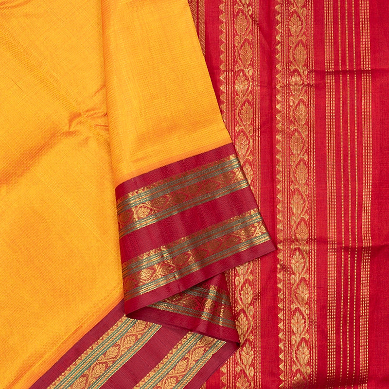Hayagrivas Mambazham Orange Pure Silk Cotton Saree SSCBF36D4-7